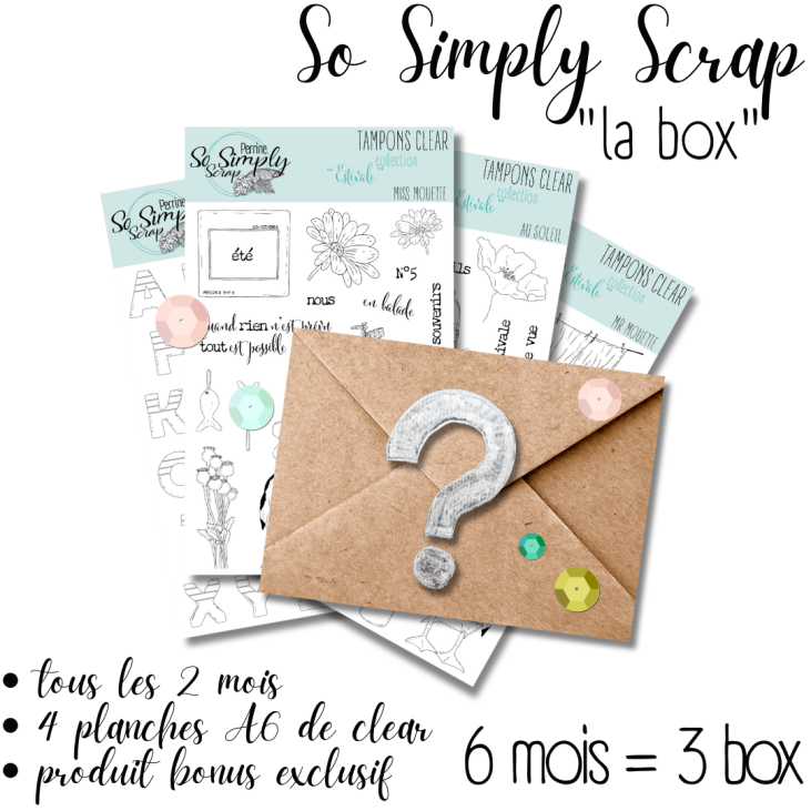 Box So Simply scrap * 6 mois (3 box) * (prix pour 1 box, hors frais de port)